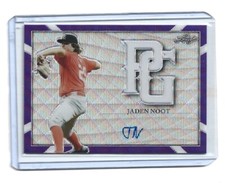 JADEN NOOT 2021 LEAF PERFECT GAME NATIONAL PURPLE SHIMMER AUTO # 8/8