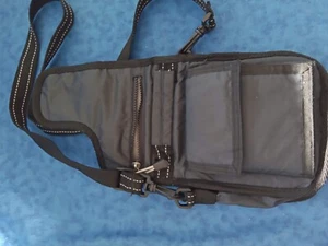 Crossbody Womens UnisexShoulder Bag Organizer Purse Handbag Black Gray Travel - Picture 1 of 7