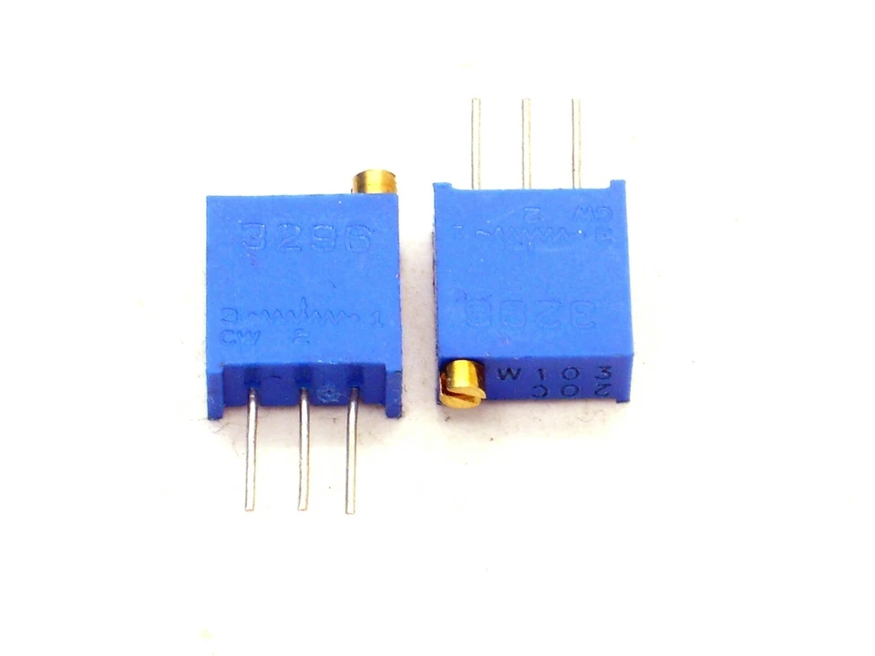 2x 10kΩ Spindeltrimmer W103 (10k,Trimmer,Widerstand,Trimmpoti,Poti,3296)W38 - Bild 1 von 1