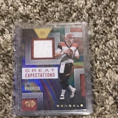 💥🔥 2020 Panini Illusions Great Expectations Relics Joe Burrow 💥🔥 - Image 1 of 4