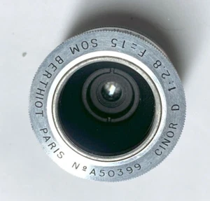 SOM Berthiot Cinor D 1:2.8 f=15 Cine Lens -C Mount - Picture 1 of 5