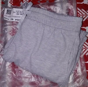 Women's Fabletics Justin Waffle Knit Sweatpant Jogger Lounge Large Light Grey - Picture 1 of 7