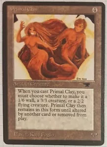 MTG Primal Clay LP Uncommon Antiquities - Picture 1 of 4