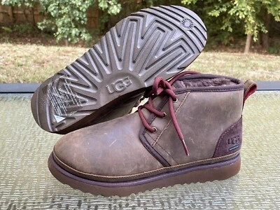 UGG мальчиков Neumel водонепроницаемый замшевые ботинки большой детский размер 5 отличном состоянии - Изображение 1 из 4