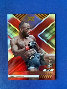 2023 Panini Chronicles XR UFC Leon Edwards #291 Red Parallel /199 Welterweight