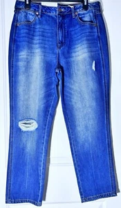 NEW Wrangler Women’s Jeans Distressed Cropped Capri Size 29 Dark Wash 29x26 - Picture 1 of 7