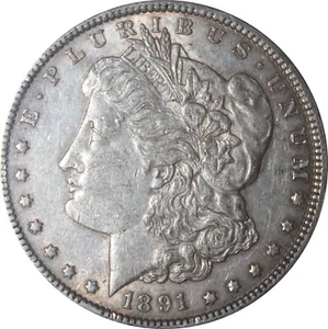 1891-CC AU50 Morgan Dollar, PCGS 27134626 - Picture 1 of 4