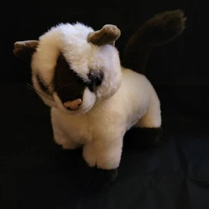 Wishpets Peluche Gattino Siamese Gatto Con Occhi Blu 12 Pollici Vintage 1997 - Foto 1 di 8