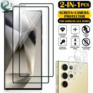 For Samsung Galaxy S24 Ultra/S24 Plus/S24 Tempered Glass Screen Camera Protector - Picture 1 of 13