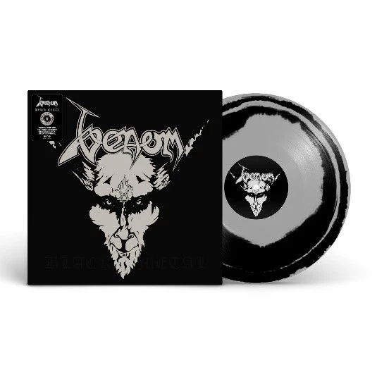Venom 'Black Metal' 40th Anniversary Silber Black Swirl Vinyl - Neu