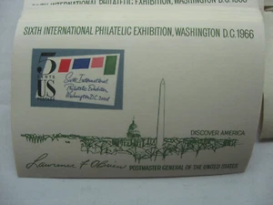 92---Souvenir Sheets # 1311 Sixth Philatelic Exhibition 1966 --5 Cent stamps - Picture 1 of 1