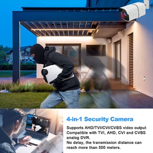 Telecamera di sicurezza esterna HD 1080P 2MP IP66 impermeabile infrarossi notte NDE - Foto 1 di 12