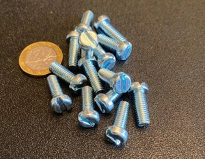 Zinc Plated Cheese Head Slotted Metric Machine Screw M6 x 1.0 x 16 mm, 100 Pcs - Picture 1 of 12