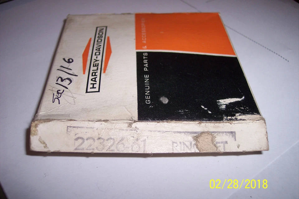 NOS OEM HARLEY DAVIDSON  # 22326-61 PISTON RINGS 0.2 O/S SIZE SPRINT 1961-7 C/H/ - Image 1 of 1
