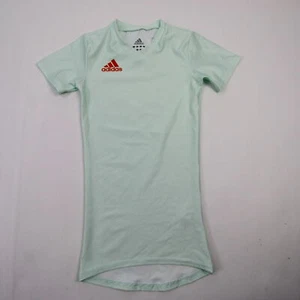 adidas Short Sleeve Shirt Girl's Mint Green New without Tags - Picture 1 of 4
