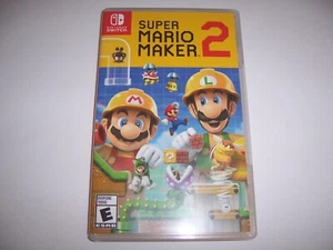 Funda de repuesto auténtica Super Mario Maker 2 Nintendo Switch caja original - Imagen 1 de 3