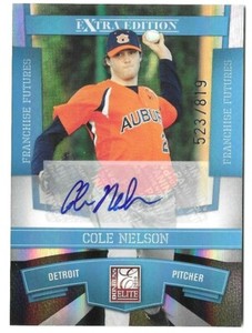 Cole Nelson 2010 Donruss Elite Extra Edition Franchise Futures Autograph #82 #ed