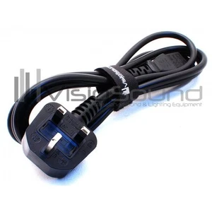 2 m UK Netzkabel - Wasserkocherleitung - 3 Pin IEC - 5/10 AMP - Bild 1 von 4
