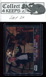 2016 Star Wars The Force Awakens Refractor #41 Han Solo & Chewie Return Home - Picture 1 of 2