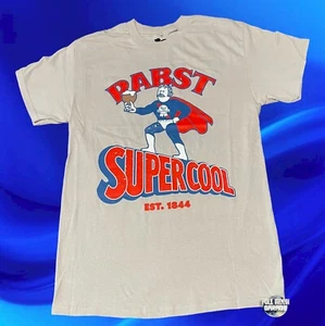 Nueva camiseta clásica vintage Pabst Blue Ribbon Super Cool Beer para hombre PBR - Imagen 1 de 2