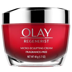 Olay Regenerist Micro-Sculpting Cream Moisturizer Fragrance-Free 1.7 Oz 6 Pack