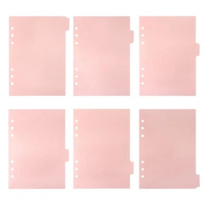 6 Pcs Binder Separators Insertable Dividers Binder Divider Tabs File Divider - Picture 1 of 12