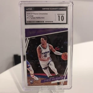 2020-21 Panini Chronicles - Prestige #73 Tyrese Haliburton (RC) CGC 10 - Picture 1 of 2