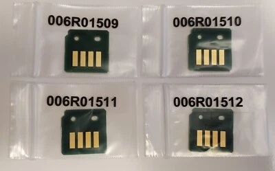 TONER CHIP SET FOR XEROX 7525 - 7845 006R01509-1512 Free Shipping - Image 1 of 2