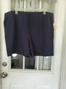 Pantalones Cortos Deportivos Karen Scott Azul Intrepid Talla 3X Con Bolsillos Delanteros - Imagen 1 de 5