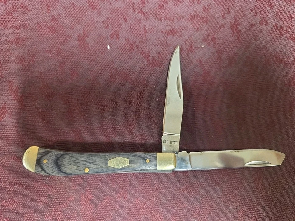 Navaja de bolsillo Schrade Old Timer 940TH Heritage D2 acero laminado mango de madera  Foto 1 de 4