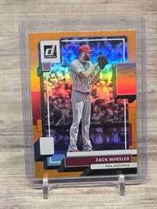 MF 2022 Donruss Orange Foil #220 Zach Wheeler Philadelphia Phillies  - Imagen 1 de 2