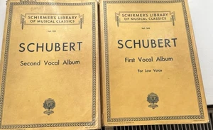Schubert - First and second Vocal Albums -vintage sheet music published Schirmer - Picture 1 of 8