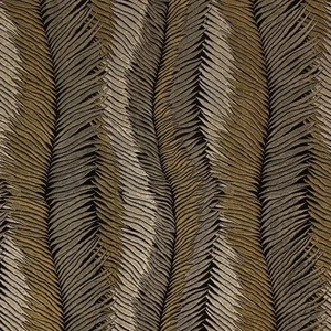 Kravet Couture Lizzo Feather Stripe Embroidery Fabric- Plumage Grey (09) 2.50 yd - Picture 1 of 3