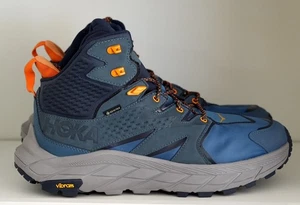 Hoka Mens Anacapa Mid GTX Gore-Tex Hiking Boots Real Teal/Outer Space US 11 - Picture 1 of 4