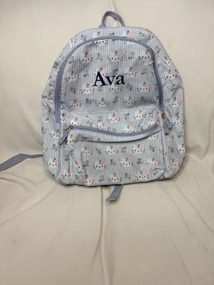 Mochila Pottery Barn Colby Hello Kitty a Rayas Grande Monograma “Ava” Foto 1 de 4