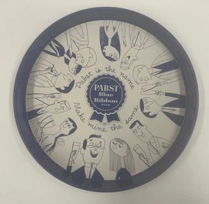 Vintage Pabst Blue Ribbon Beer Advertising Metal Serving Tray Pabst Is The Name - Picture 1 of 5