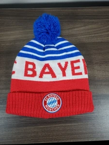 FC Bayern Munchen Beanie Knit Winter Hat Cap Munich Soccer Football Futbol - Picture 1 of 7