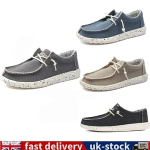 Hey Dude Wally Sox Stone Lightweight Slip On Men's Casual Shoes UK - Picture 1 of 18