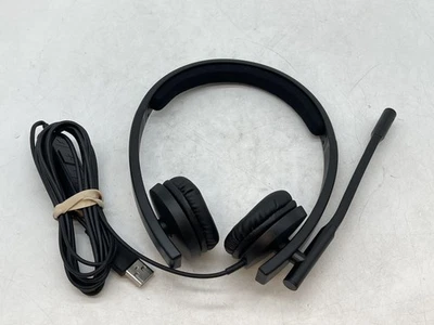 Logitech H570E A-00064 Black Noise-Cancelling Mic USB Stereo Headset FREE S/H - Image 1 of 4