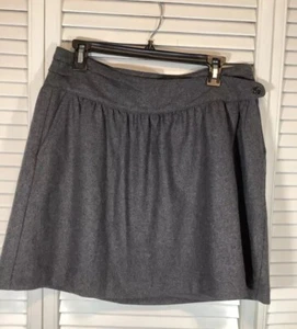Lands End Canvas 1963 Wool Short Skirt Schoolgirl Y2K Dark Academia Size 6 Gray - Picture 1 of 10