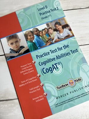 Gifted Testing COGAT Cognitive Abilities Test 2 Level D GRADE 5 Mercer Publish - Image 1 of 2