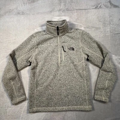 Suéter The North Face Para Hombre Pequeño Gris 1/2 Cremallera Manga Larga Gordon Lyons Pullover Foto 1 de 4