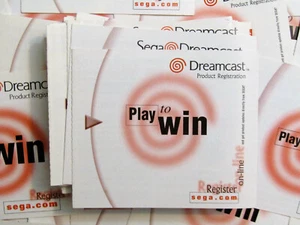 Play to Win Registration Card for Sega Dreamcast - Complete your Game! - Picture 1 of 10