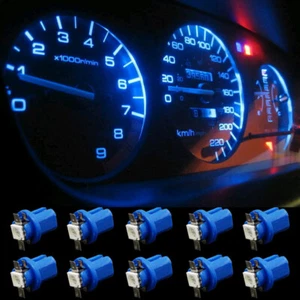 10x T5 B8.5D 5050 Car Dashboard Instrument Interior LED Light Bulbs Accessories - Picture 1 of 10