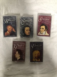 Classical Cassette Tape Lot - Schubert, Vivaldi, Grieg, Chopin, Handel - New - Picture 1 of 21