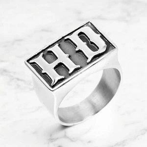 Men's Harley Davidson Stainless Steel HD Motorcycles Gothic Punk Biker Ring - Picture 1 of 7