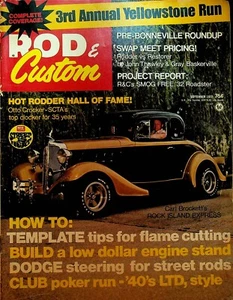 Rod & Custom Magazine September 1972 Yellowstone Run Carl Brockett - Picture 1 of 3