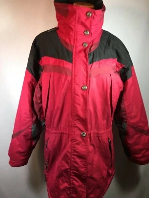 Nordica Vertech Mujer Invierno Ropa Exterior Chaqueta Roja Negra Gris Talla 12 Usada en Excelente Condición Foto 1 de 4