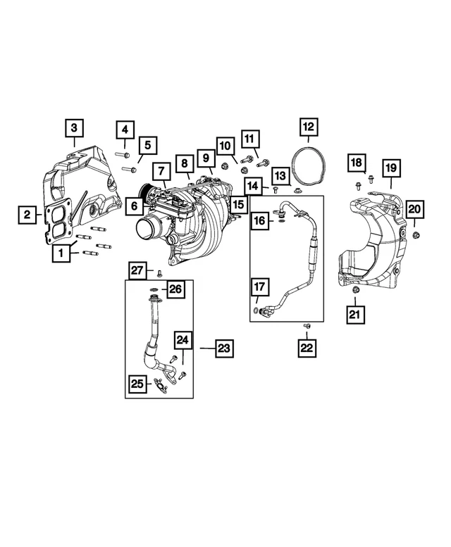 Jeep Cherokee 2019-2023 turbocompresor 05281541AJ Foto 1 de 1