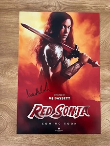 * MATILDA LUTZ * signed 12x18 poster * RED SONJA * 2 - Picture 1 of 2